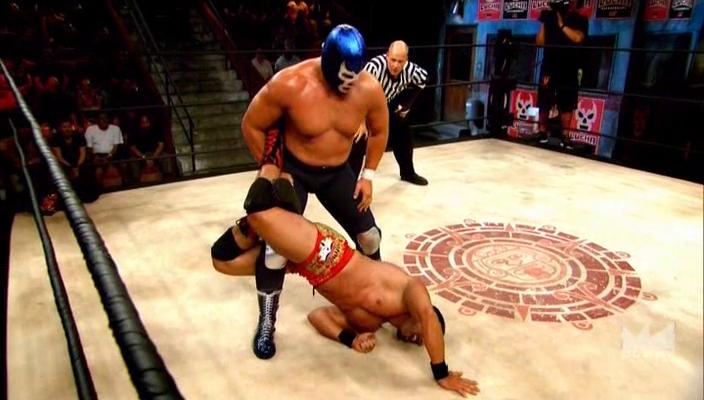 :ucha Underground Chavo Guerrero Jr vs Blue Demon Jr