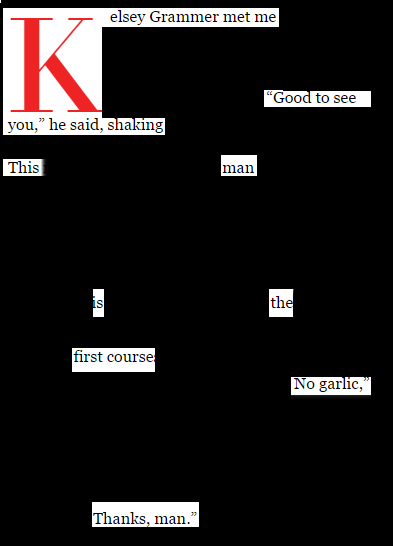 Kelsey Grammer Poem